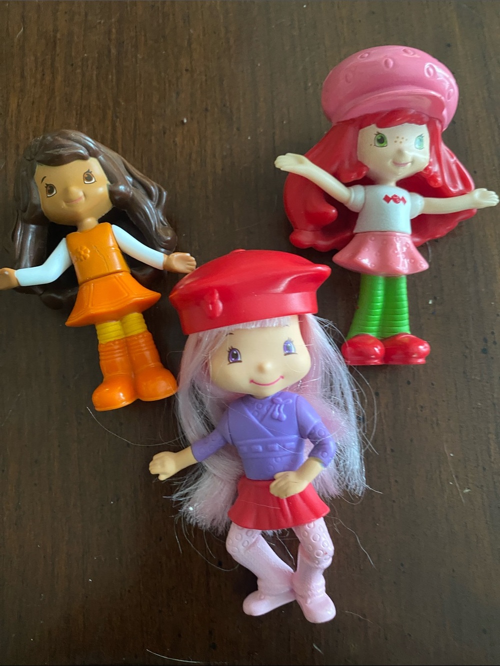 3 McDonald Strawberry Shortcake and Friend Mini Figures